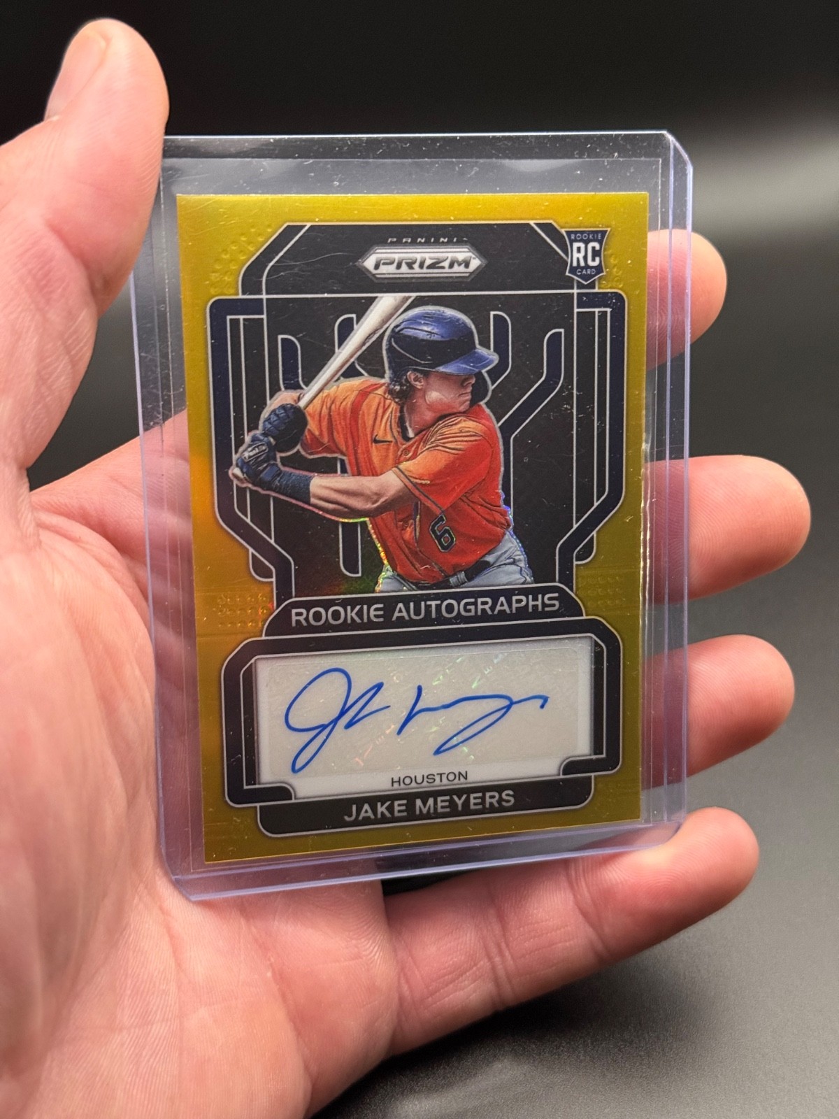 2022 Panini Jake Meyers Gold Prizm auto RA-ME 1/10