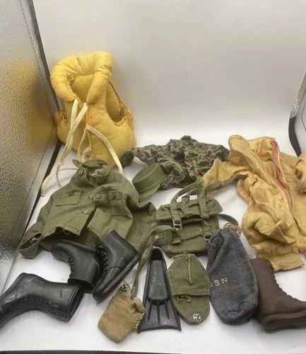 Vintage G.I. Joe Clothes And Accessories With Others