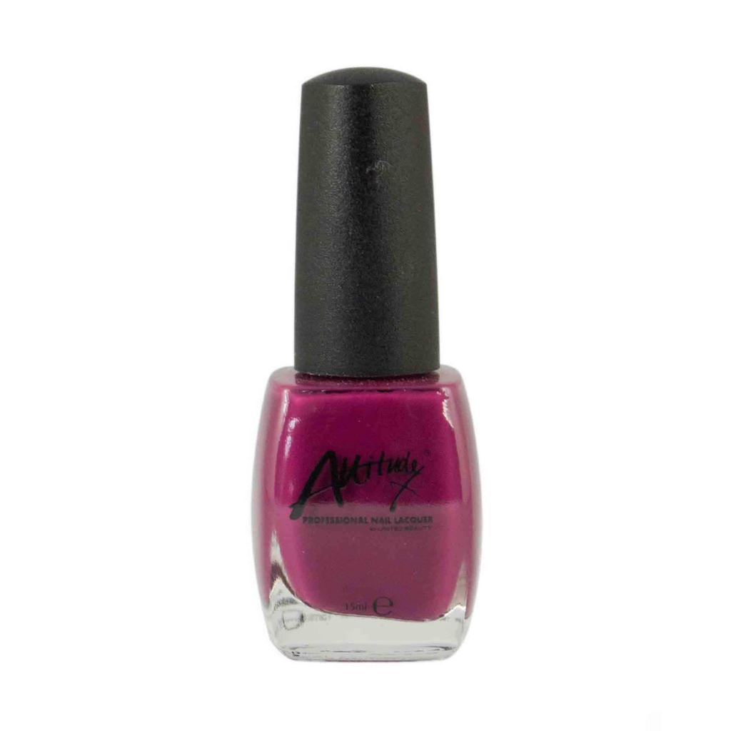 Attitude Professional Berry Burlesque Purple Bright Nail Varnish Polish 15ml