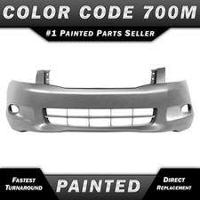 New Painted Nh700m Silver Front Bumper Cover For 2008-2010 Honda Accord W Fog