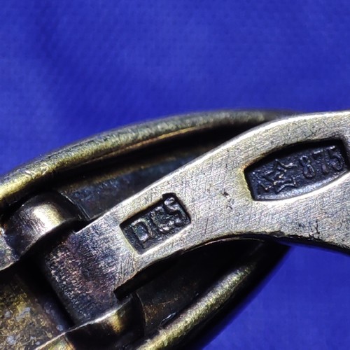 π Gemelli vintage in argento sovietico | grande cristallo di roccia | 875 sterline | URSS vecchi - Foto 5 di 24