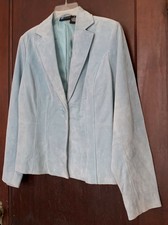 Relativity Light Blue Suede Jacket - New W/ Tags