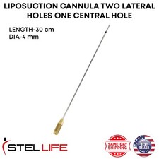 Liposuction Cannulas 2 Lateral & 1 Central Hole 4mmx20cm plastic surgery Tools