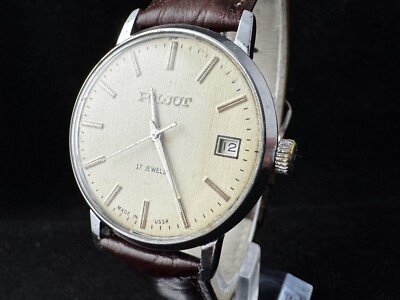 POLJOT 2614.2H Vintage Soviet Mechanical Wristwatch 17 jewels USSR served