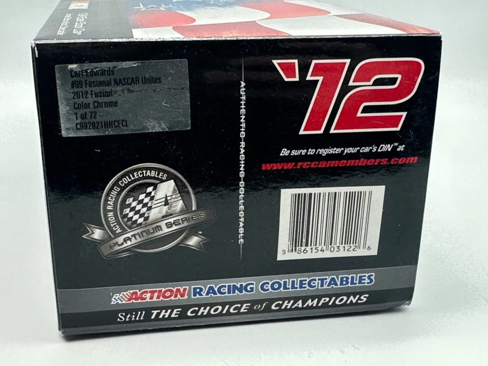 Acción Lionel #99 Carl Edwards Fastenal Nascar Unites Color Cromo 2012 Fusión Foto 2 de 4