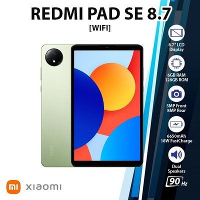 Xiaomi Redmi Pad SE 8.7 Android PC Tablet (Wi-Fi/Green/6GB+128GBGB/Octa Core)
