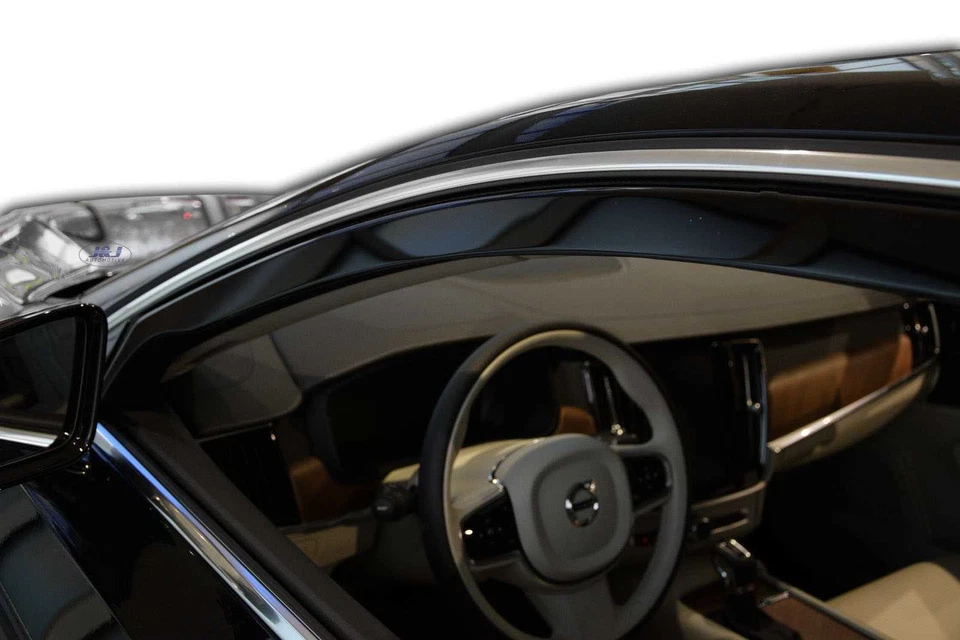 Juego de 4 piezas de deflectores de viento para Volvo S90 2016-up tintados Heko - Imagen 3 de 4