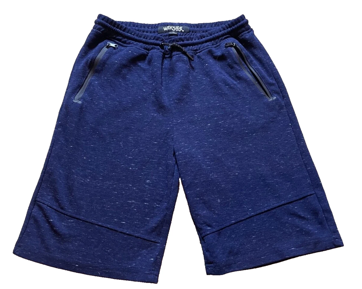 Youth Boys Wayside Navy Heather Sweat Shorts Lounge Gym Athletic