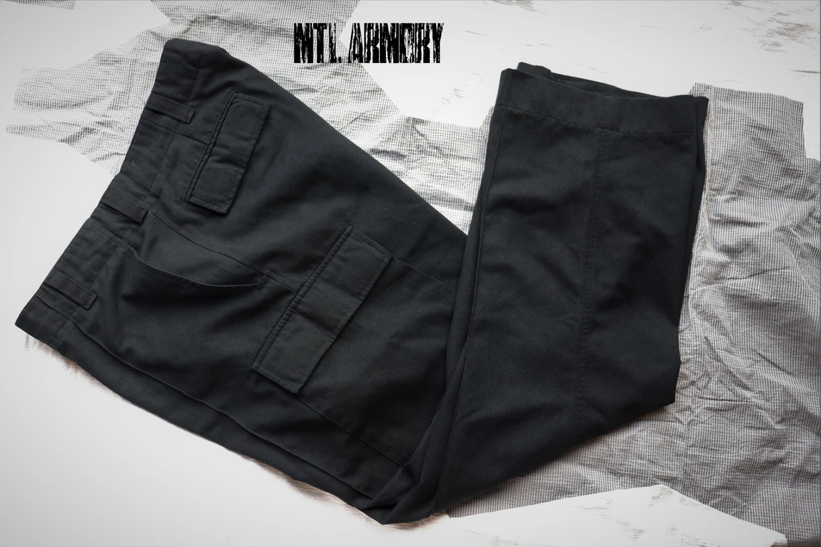 NEW AUTHENTIC ROYAL CANADIAN NAVY PLEATED BLACK NOMEX COMBAT PANTS RCN