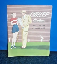 1950s?Vintage Curlee Clothes Clothing Co fold out Brochure Empsalls Watertown NY