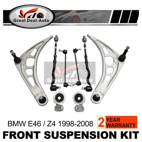 Front Control Arm Tie Rod Suspension Wishbone End Sway Bar Link Kit for