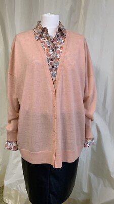 Marc Cain Oversize Strickjacke N1, Wolle-Seide-Kaschmir, Gr. 34/36/38