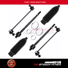 6 Pcs Fits 2007-2013 Suzuki SX4 Front Tie Rod Ends Stabilizer Bars End Link