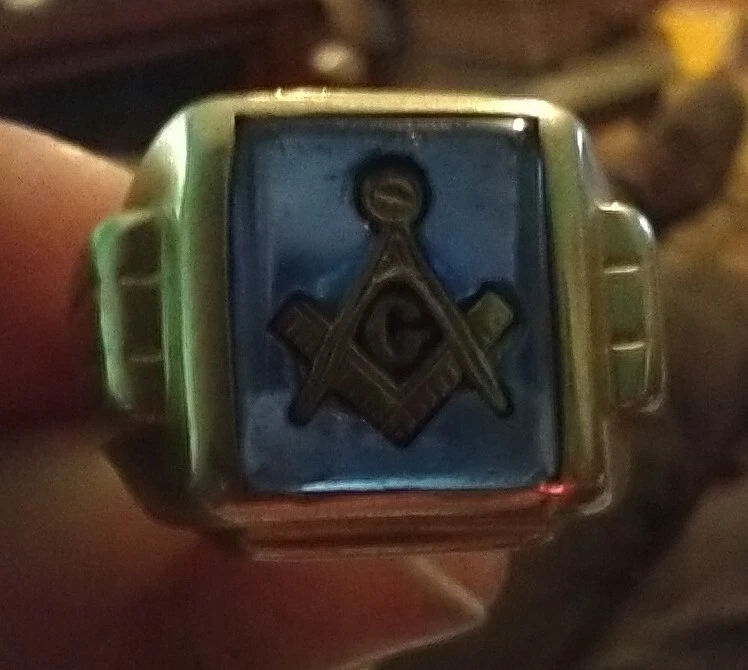 Anillo sello masónico vintage talla 11 Foto 4 de 4