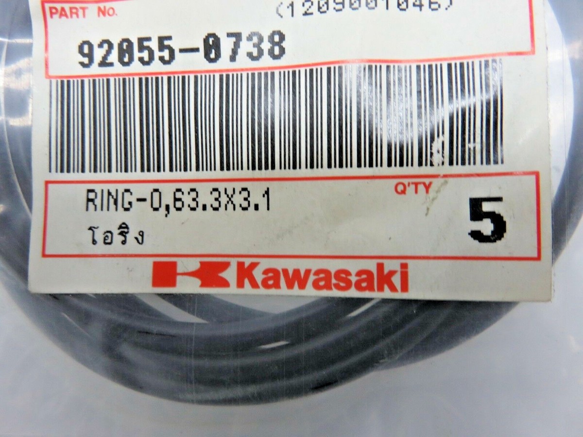®︎un lot of 5 Kawasaki Z800 ABS OIL PUMP / OIL FILTER RING-O,63.3