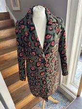 Dept 19 Coat Green With Pattern. Size 12