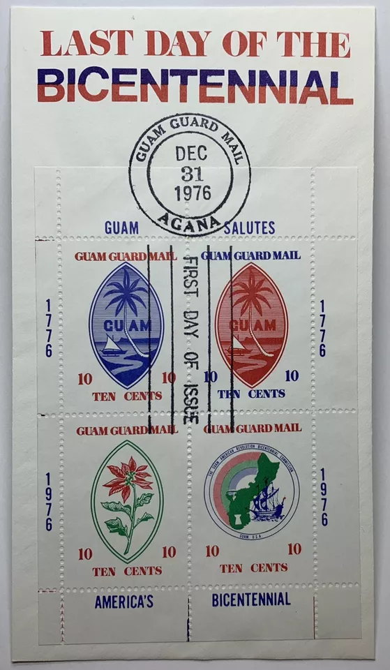RARE 1976 AGANA GUAM GUARD MAIL FDC LAST DAY OF BICENTENNIAL COVER NUMBERED 235 - Image 2 of 4