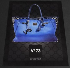 2013 Stampa Pubblicità V73 Borsetta Borsetta Blu Arte Stile Moda Pelle Moderna