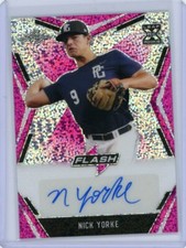 2020 Leaf Flash Baseball Pink Sparkle Auto #BA-NY1 Nick Yorke #14/15