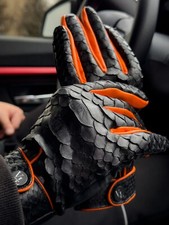 Python gloves. Handmade gloves. Great gift for men. Luxury python gloves