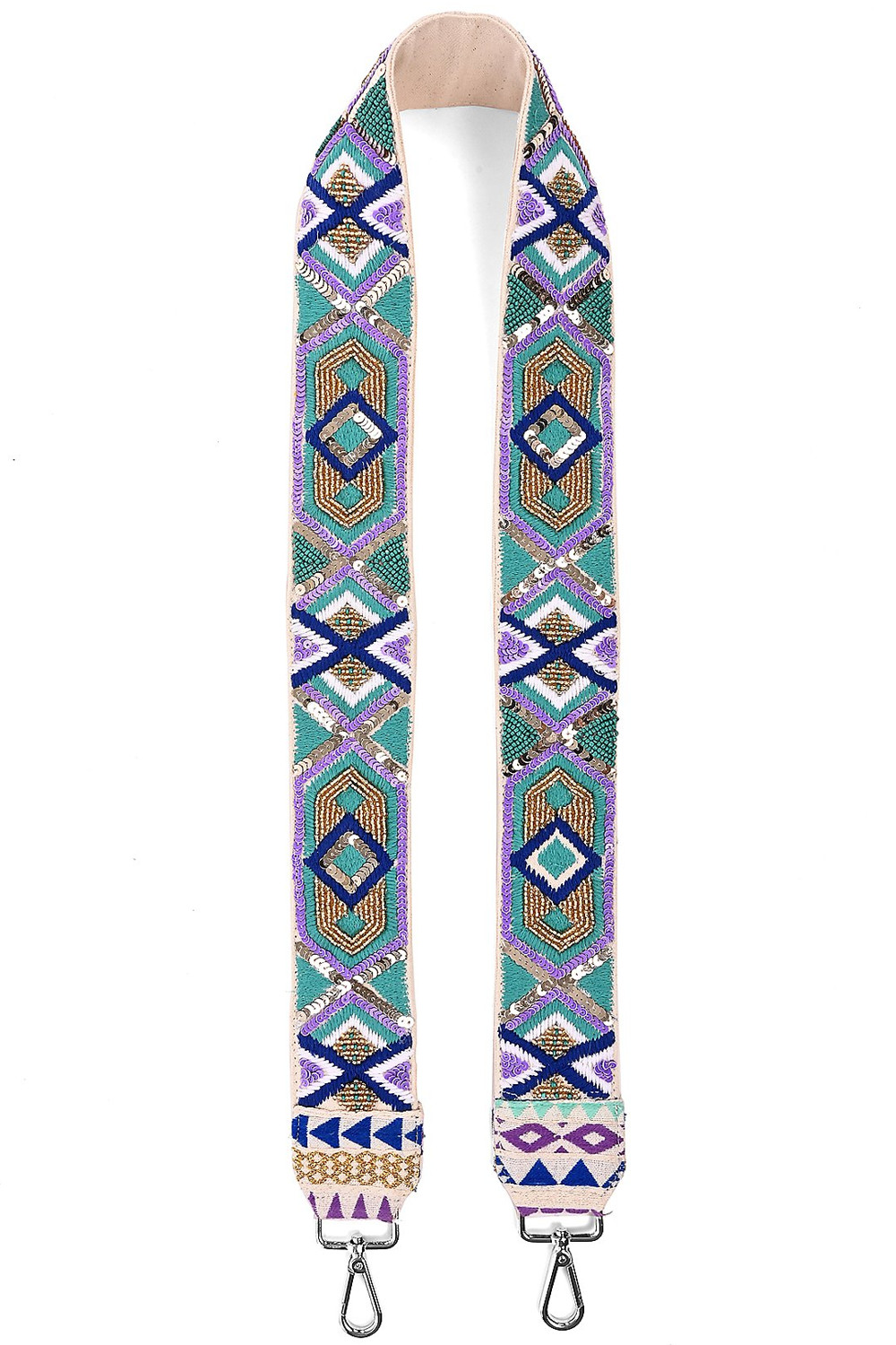 Роскошный сиреневый ремешок через плечо с украшением в Америке и за ее пределами