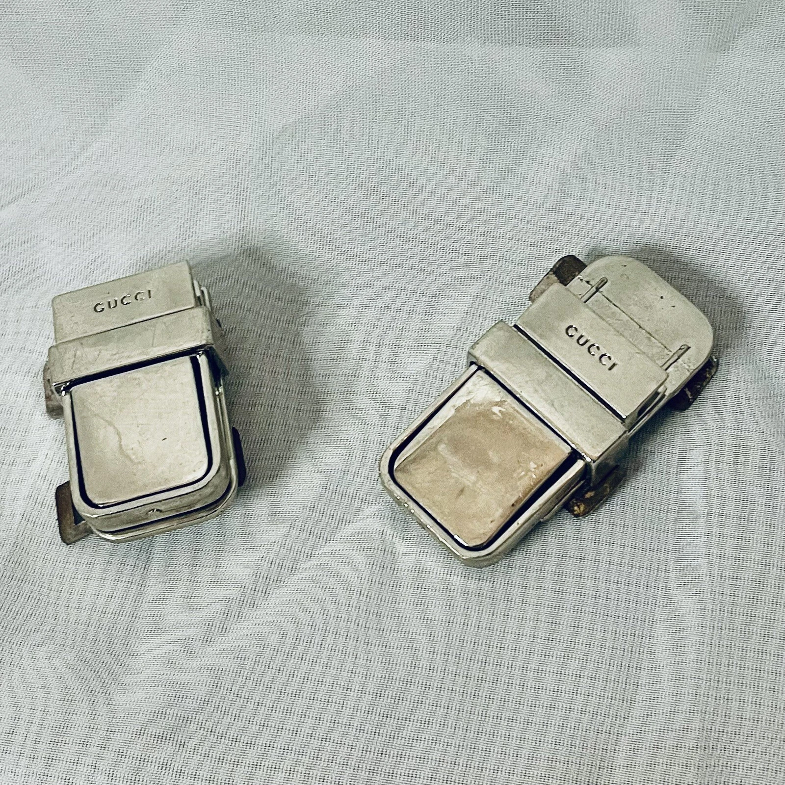 Gucci Fermoirs Bouton Poussoir de Remplacement pour Porte Ceinture Sac à Main Vintage