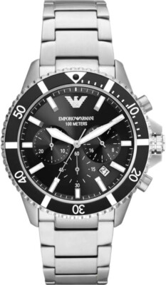 ◆Emporio Armani Chronograph AR11360 Emporio Armani Men's Black Watch - AR11360 for sale online