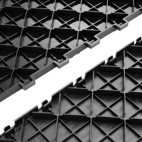 VEVOR Dalles Revêtement de Sol Garages Imbriqués PP Lot de 25 305x305 mm Noir - Afbeelding 10 van 12