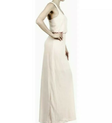 NWOT Ivory Off White Flowy LUSH Racerback Maxi Dress XS / S Goddess  Nordstrom | eBay