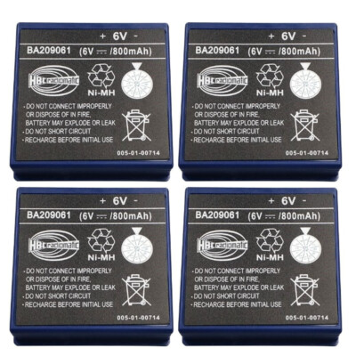 4x Akku for HBC BA209061 6V 800mAh Remote Control Battery NiMH Cell Rechargeable