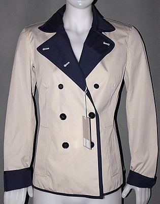New $960 USAI collection Italy Jacket Military Peacoat Coat Small