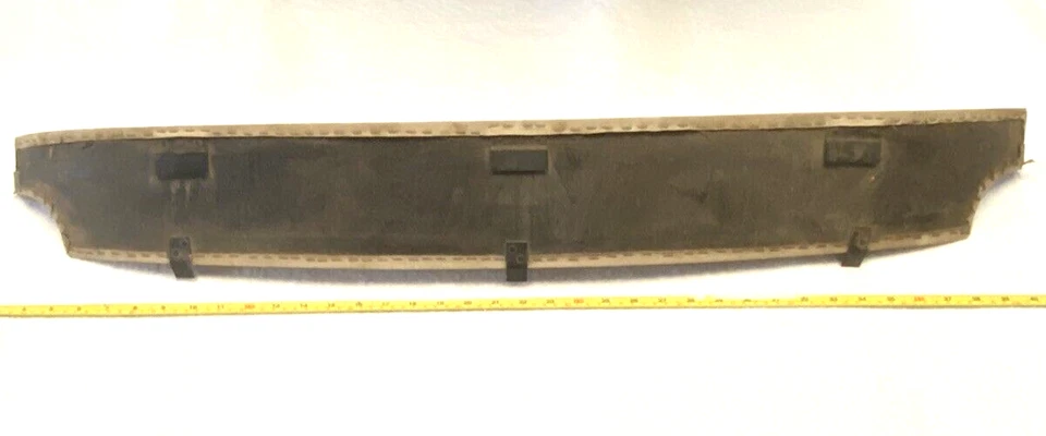 ALMOHADILLA DE CHOQUE ORIGINAL AUSTIN HEALEY HEADLINER, TECHO RÍGIDO, 100-6, 3000, FRONTAL, MADERA CONTRACHAPADA, CLIP Foto 3 de 4