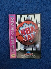 NBA Jam Basketball Sega Game Gear Instruction Manual Only