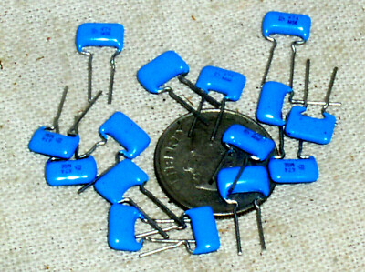 15 MURATA ERIE RADIAL MONOLITHIC CERAMIC CAPACITOR .47UF 50V 50 VOLT 474 Z5U USA