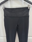 SPANX Faux Leather Black Stretchy Leggings Size Medium  — photo 3