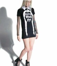 KILLSTAR Resting Witch Face Collared Tee JR S