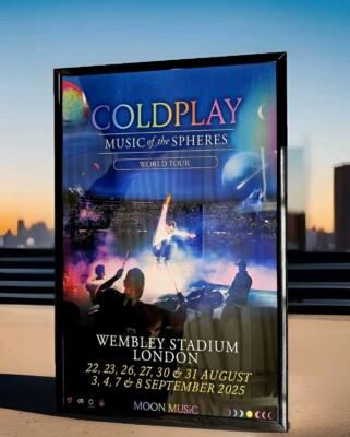 当時物！非売品レア！COLDPLAY コールドプレイ　B2ポスター 当時物！非売品レア！COLDPLAY コールドプレイ B2ポスター 当時物