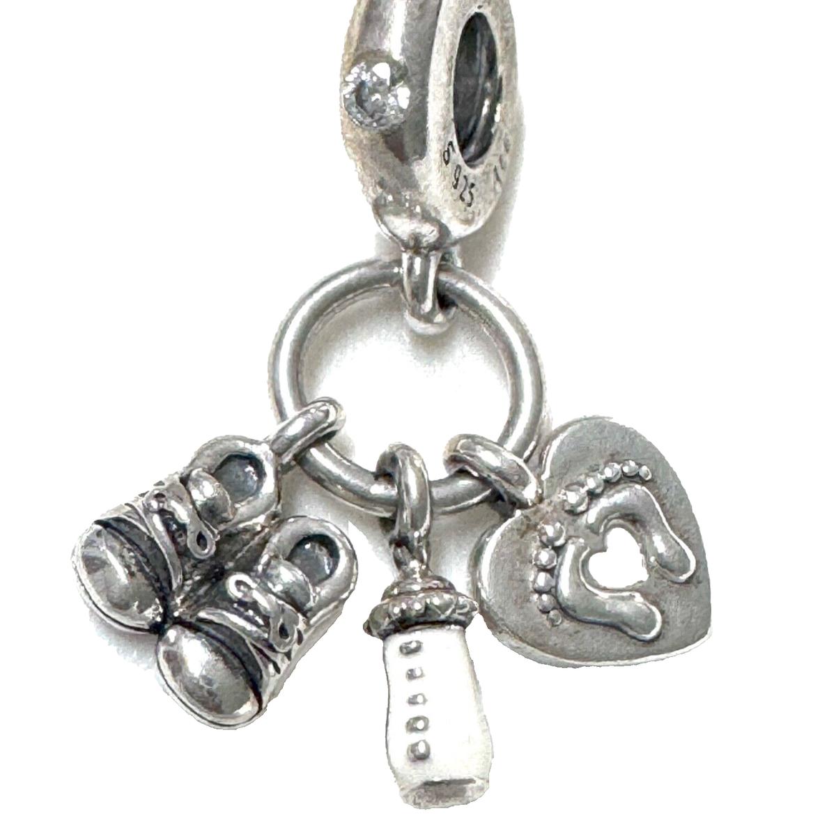 Pandora Baby Bottle and Shoes Dangle Charm 798106CZ | eBay