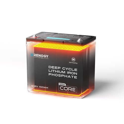 Renogy 100AH 12V LiFePO4 Lithium Leisure Battery or 500A Battery Monitor - Picture 28 of 42