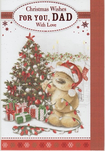 Dad Christmas Card ~ To A Wonderful Dad With Love ~ Various Designs - Picture 18 of 51