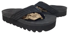 Reef Women's Kaia Rise Comfort Slip On Flip Flop Sandals Black Size:7 139O
