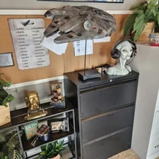 1 HUGE * STAR WARS Millennium Falcon Prop *Kessel Run in Less than 12 Parsecs*