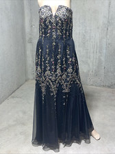 Stephen Yearick Intricate Bead Embroidered Black Silk Long Dress Gown Shawl 12