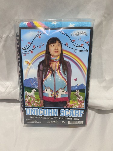 Unicorn Scarf by Archie McPhee and Accoutrements Blue Style 12802 New Unopened - Picture 6 of 12
