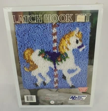 National Yarn Crafts  "Carousel" Horse Latch Hook Kit P462 12" x 12"