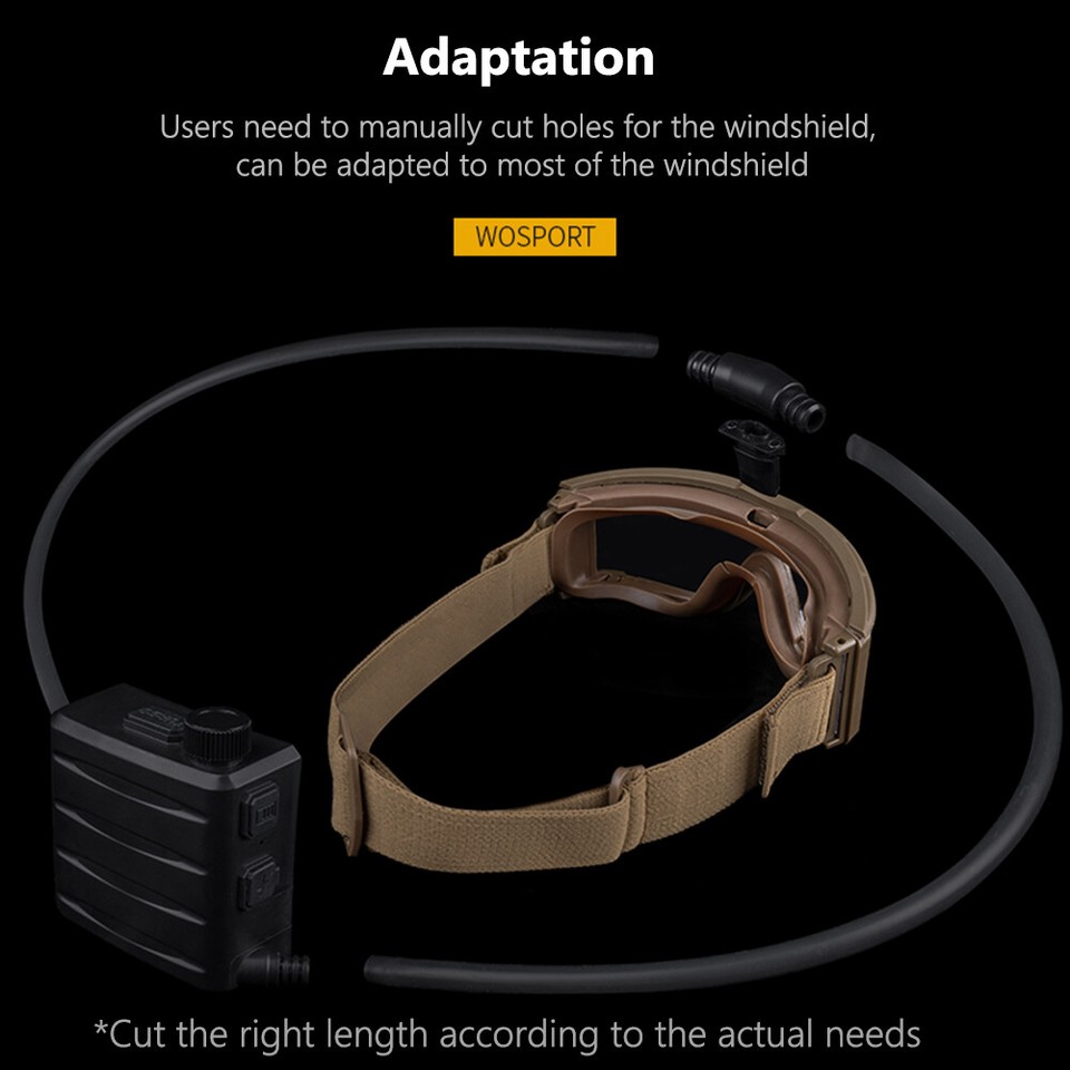 Anti-Beschlag Lüfter Für Schutzbrillen - Wiederaufladbarer Defogger Mit Turbo-Funktion