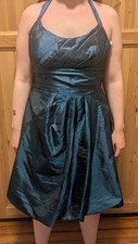 Blue Bridesmaid/Prom Dress -- Size 14