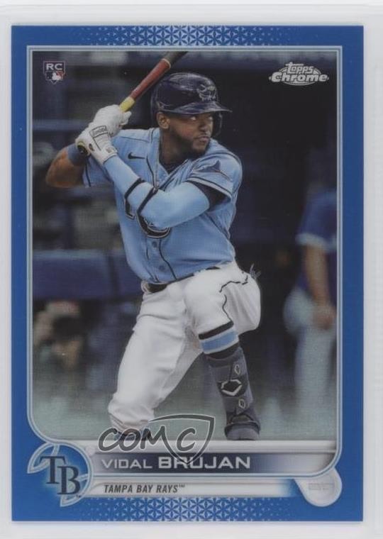 2022 Topps Chrome Blue Refractor 4/150 Vidal Brujan #134 11qy