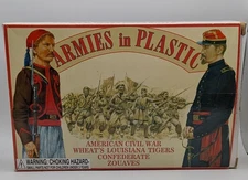 ARMIES IN PLASTIC 5439 AMERICAN CIVIL WAR WHEAT'S LOUISIANA TIGERS ZOUAVES