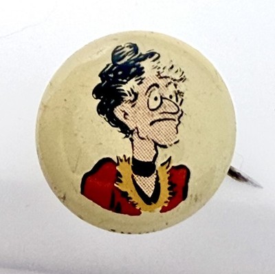 1940s Kellogg's Pep Pin EMMY Comic Pinback Button The Gumps Cereal Premium